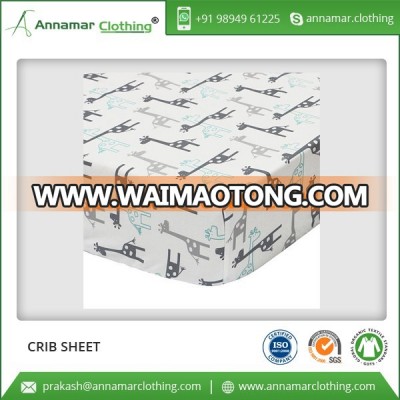 Organic Cotton GOTS Crib Bedding Sheet Supplier in India